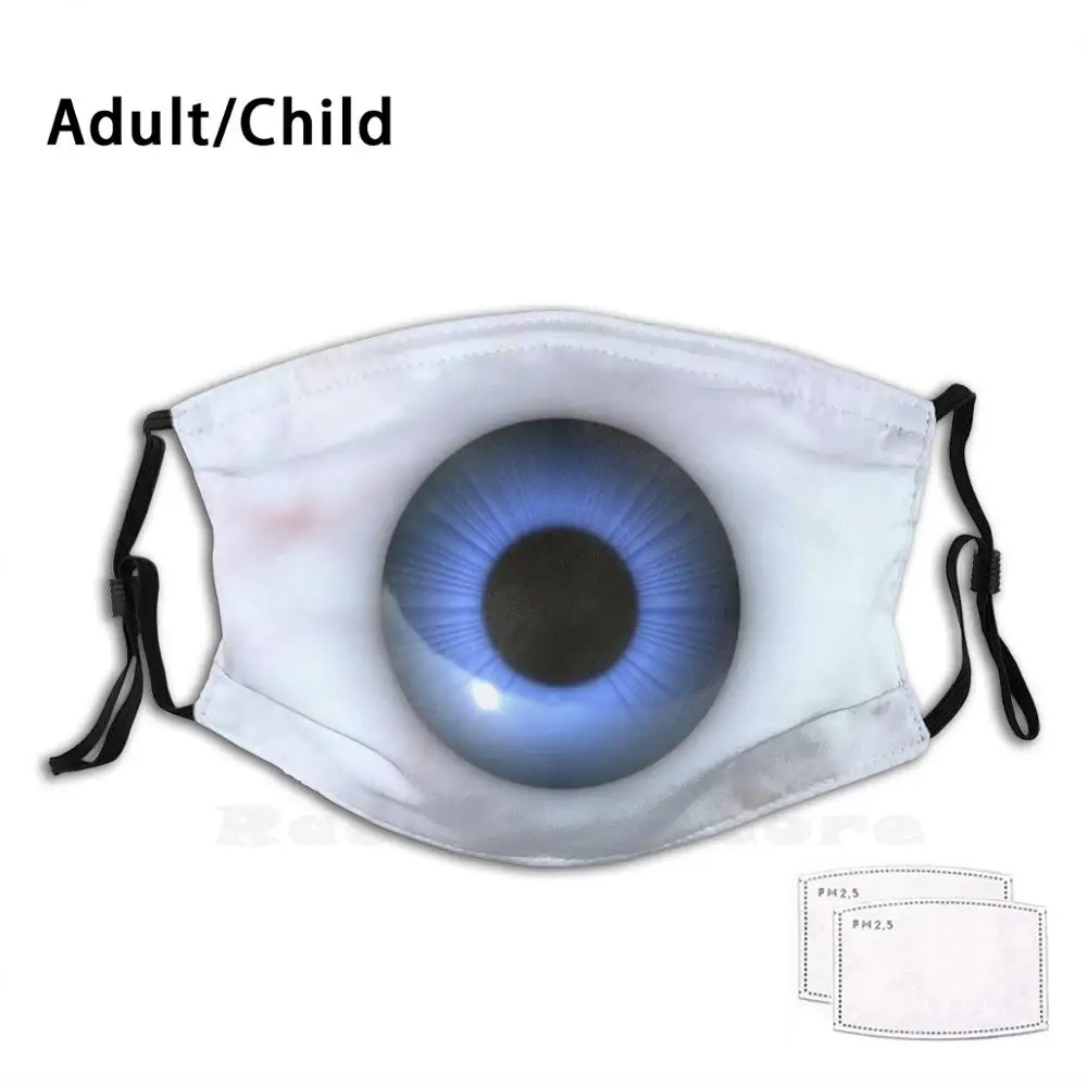 

Страшные синие глаза для взрослых и детей, противопылевые фильтры «сделай сам», маска, страшные синие глаза, страшные Глазные яблоки, глазные яблоки