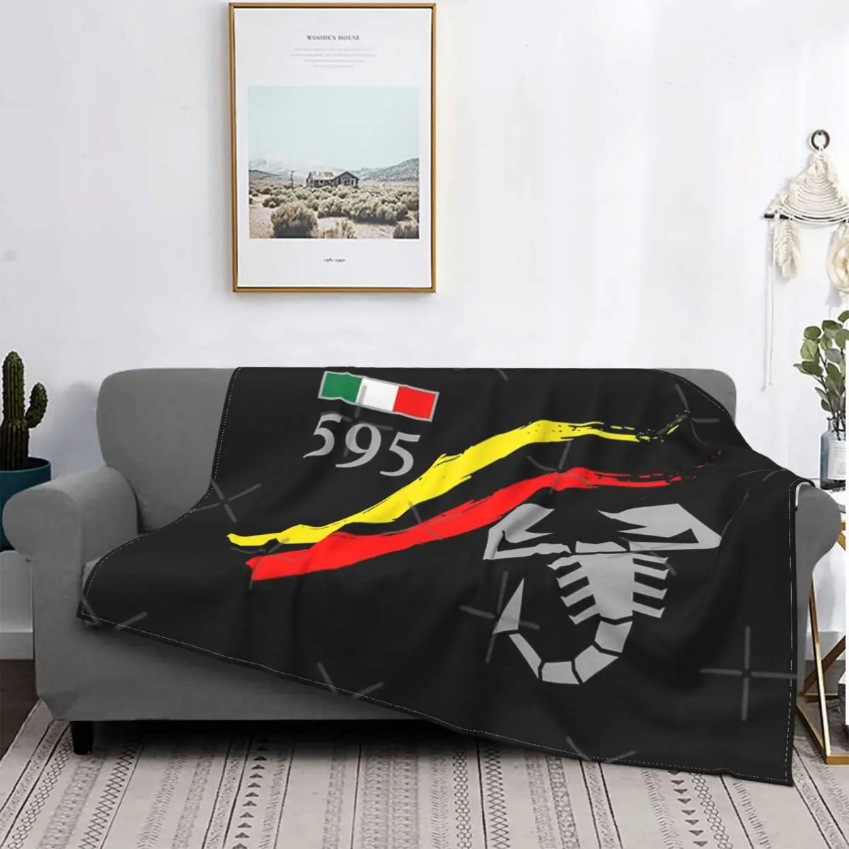 

Abarth-Manta de Escort pion para el coche, colcha a cuadros para la cama, Sudadera con capucha, 595