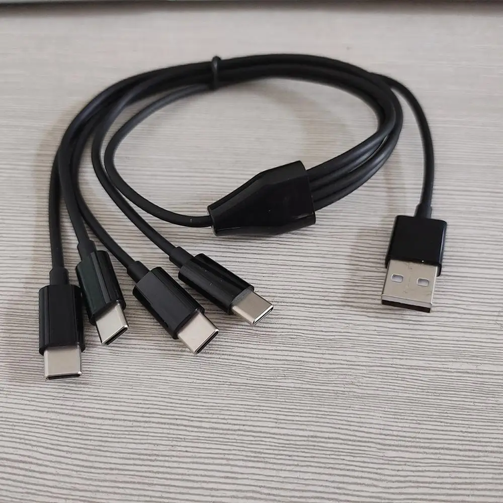 Многократной зарядки Тип USB C адаптер 50 см 4 в 1 зарядный кабель | Электроника