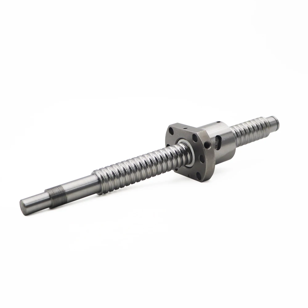 

Ballscrew SFU2005 200 250 300 350 400 450 500 600mm rolled Ball screw with flange single ball nut BK/BF15 end machined CNC part