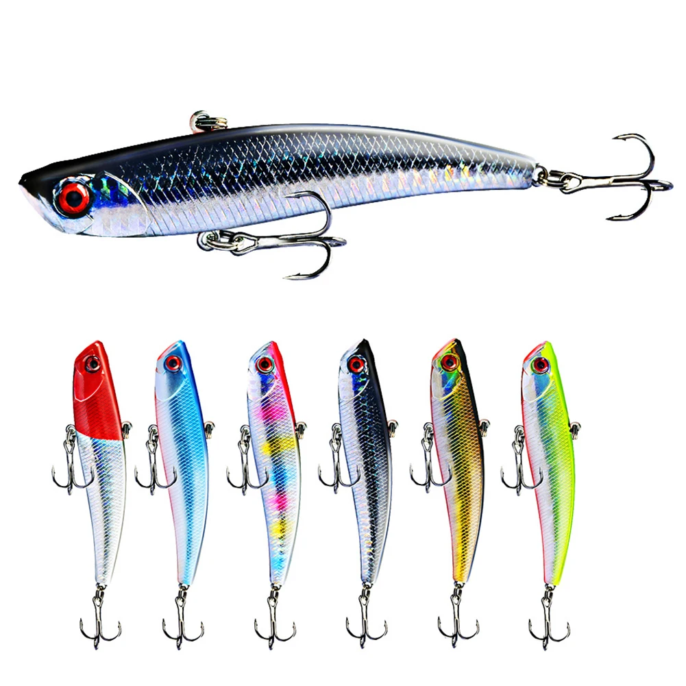 

1pc 9.5cm 23g Fishing Lure VIB Sinking Lure Hard Bait Double Hook Crankbait Wobbler Fishing Lure for Perch Catfish Bass Tackle