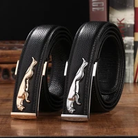 casual mens belt business smooth buckle korean version 2022 all match youth first layer cowhide eye drilling soft leather belt