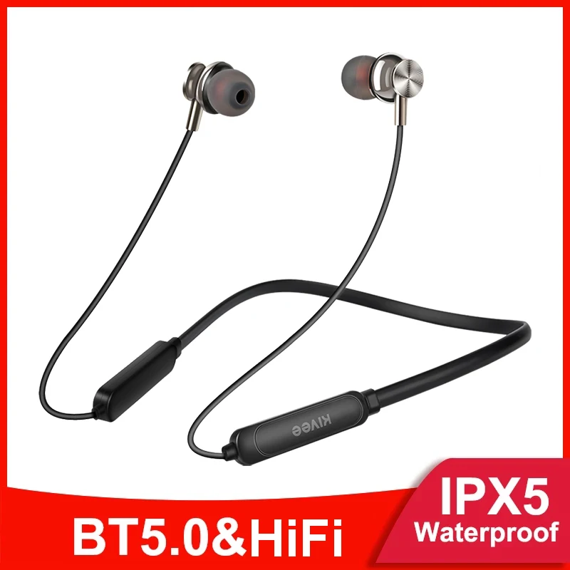 Наушники с шейным ободом поддержка Bluetooth 5 0 стереонаушники басами спортивная