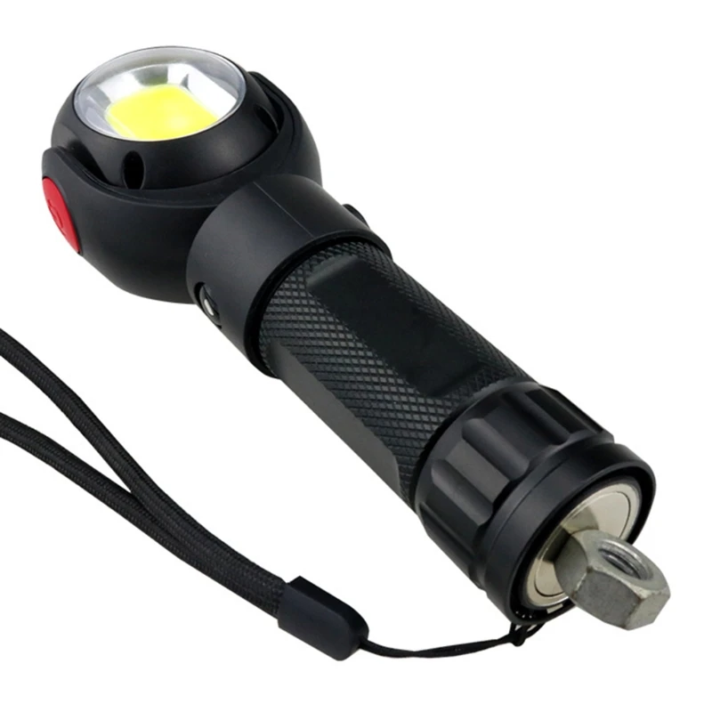 구매 다기능 360 ° 회전 COB 작업 조명 토치 충전식 LED 손전등 작업 자동차 검사 램프 방수