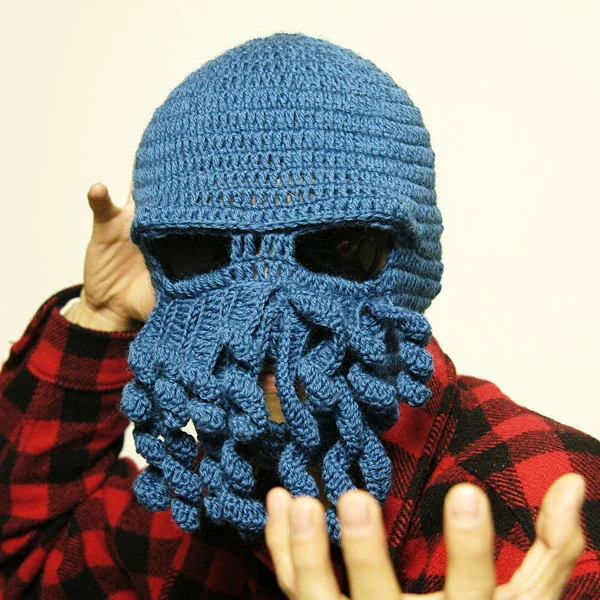 

The Beard Man Hand-Knitted Octopus Squid Woolen Cap Customizable for Children and Babies