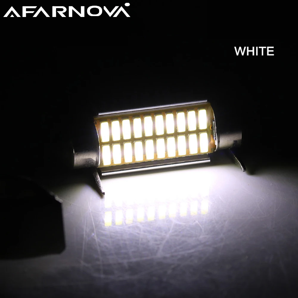 2 x Festoon C5W C10W Автомобильный светодиодный 4014 SMD 31 мм 36 39 42 Canbus без ошибок внутренний