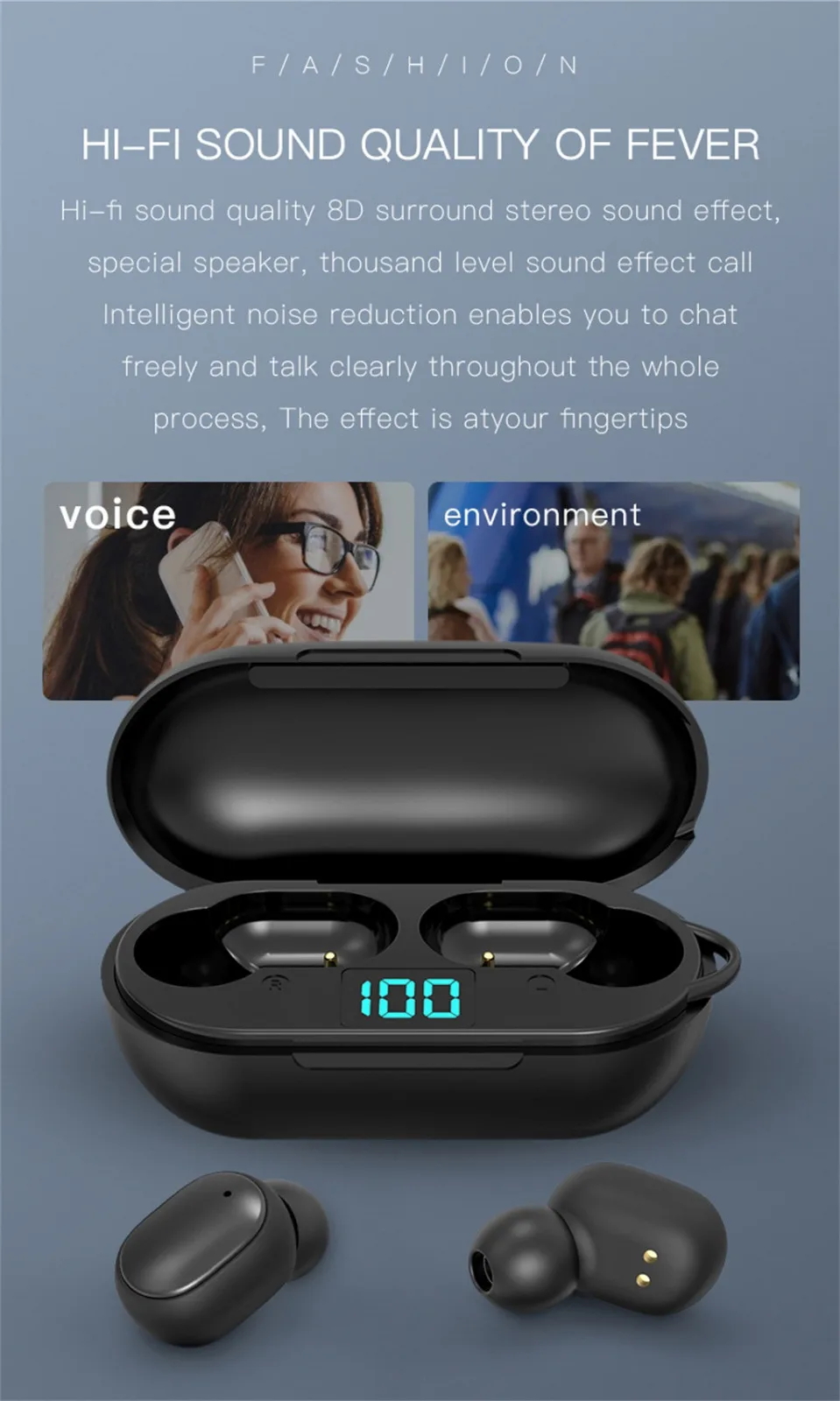 Беспроводные наушники H6 беспроводные True Bluetooth 5 0 стереонаушники вкладыши с
