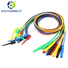 Высокое качество TL670 16AWG1.27mm2 гибкий силиконовый 4 мм кожух bananna штекер для тестирования зажима Тестовый Кабель