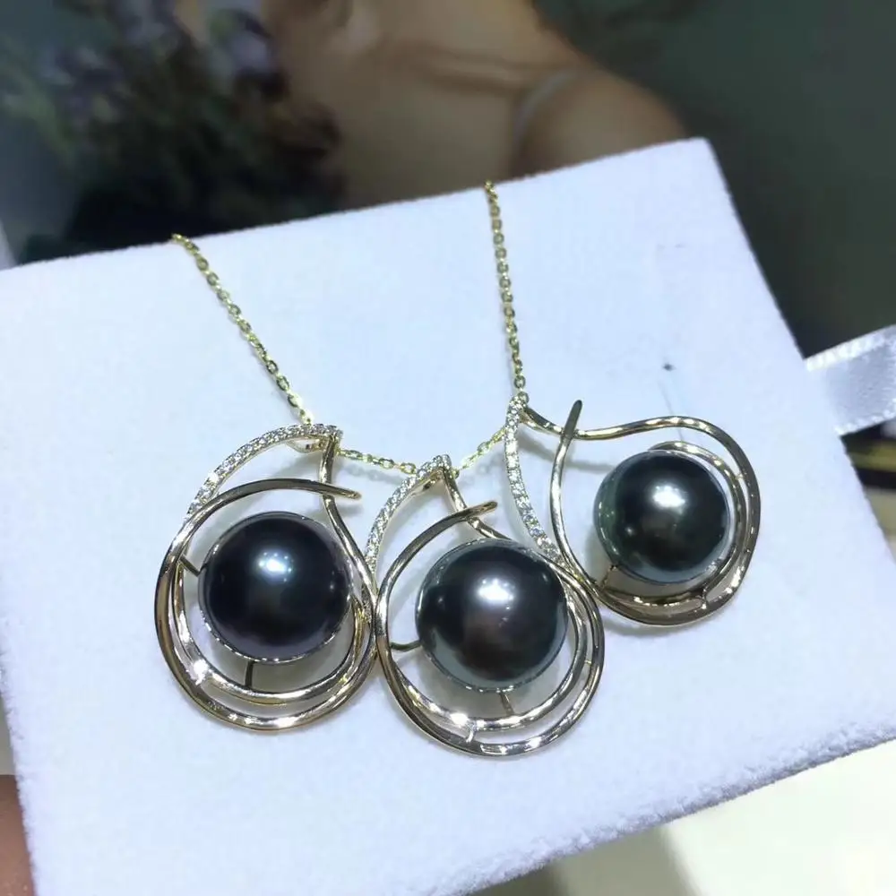 

Wedding Bridal Lady 14K Gold Pendant Mountings Settings Jewelry Findings Parts for Pearls Coral Agate Crystal Beads Stones
