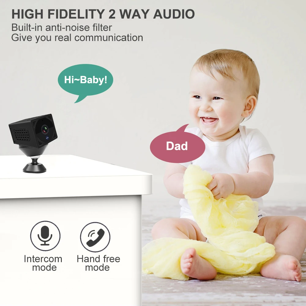 Мини камера видеонаблюдения 720P/1080P с инфракрасным ночным видением|Камеры