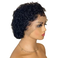 natural short curly wigs synthetic bob wigs for black women deep curly wave remy brazilian wig