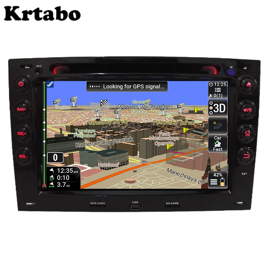 Автомобильный мультимедийный плеер на Android Восьмиядерный 4 Гб ОЗУ для Renault Megane 2 2002