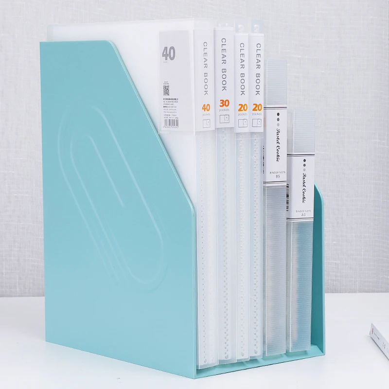 File Shelf Thickened Plastic Simple Desktop Folder Data Frame Bookshelf Receiving Box Fashion Office Statione |