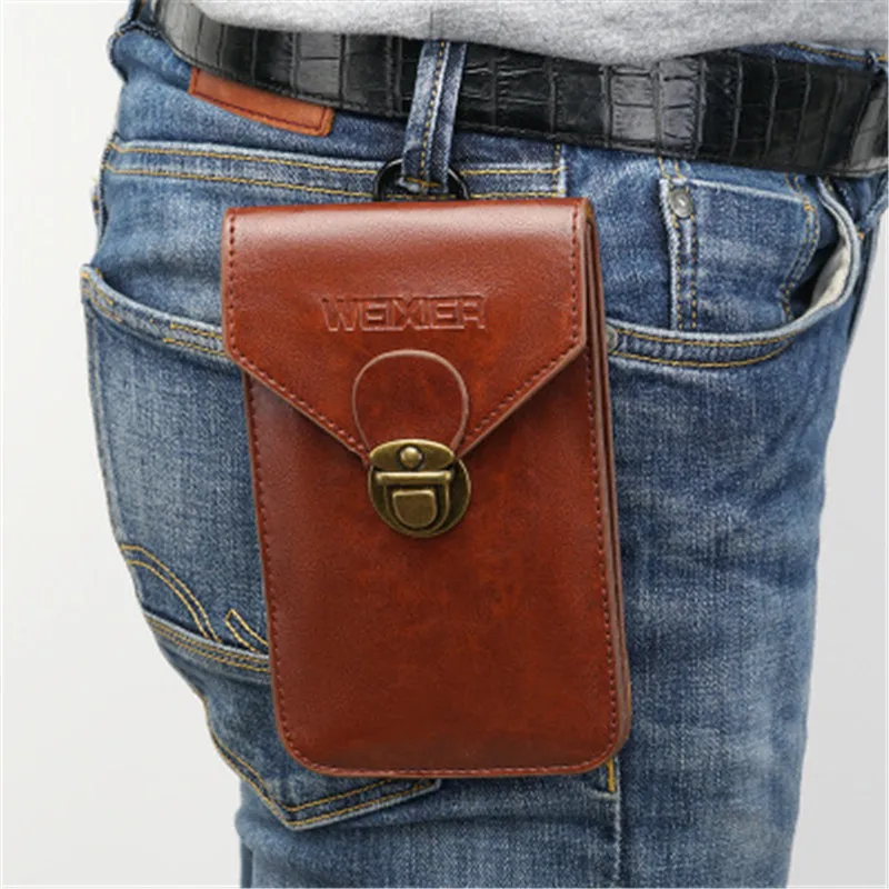 

Сумка-кошелек Мужская Вертикальная, с отделением для монет, мобильный телефон карманов, мобильный телефон