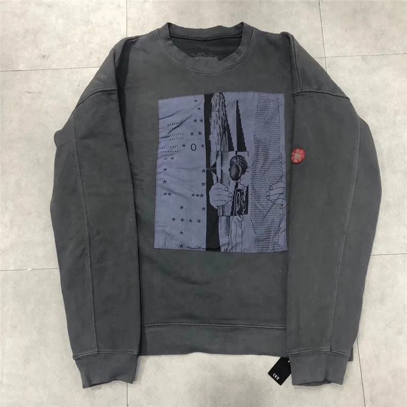 Синяя лента, CAV, EMPT C. E19AW, худи с капюшоном, Ретро стиль, стирается, для пожилых мужчин и женщин, 1:1, высокое качество, CAV, Empt, CAV, EMP, толстовка с капюшоном