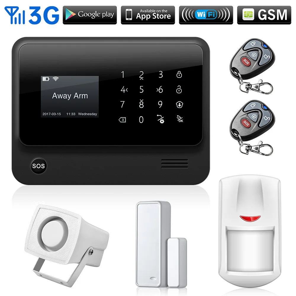 Последняя 3G sim карта GSM GPRS SMS беспроводная домашняя охранная сигнализация система