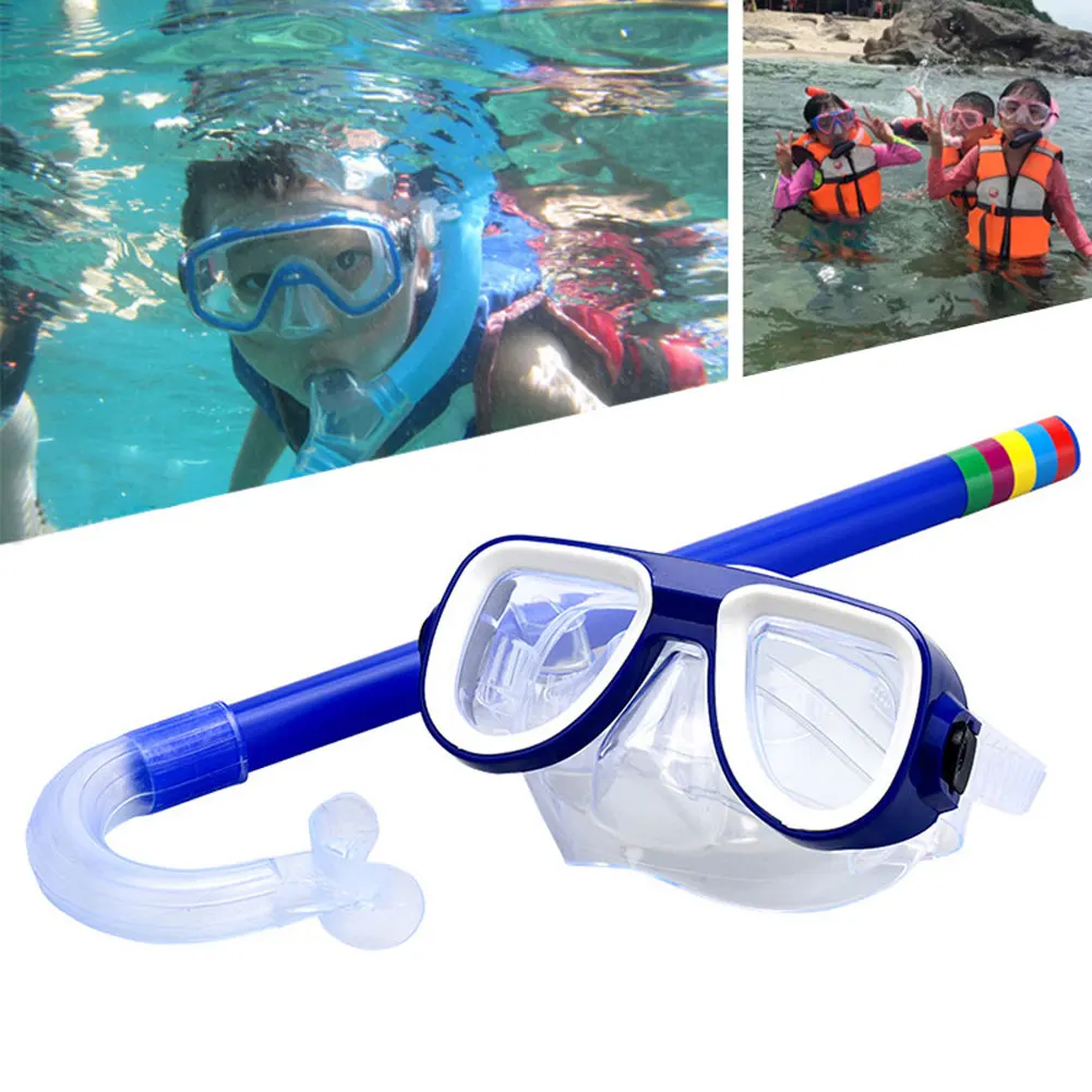 

Детские очки для подводного плавания с маской и трубкой с присоской, нетоксичный набор для дайвинга, детские игрушки для дайвинга