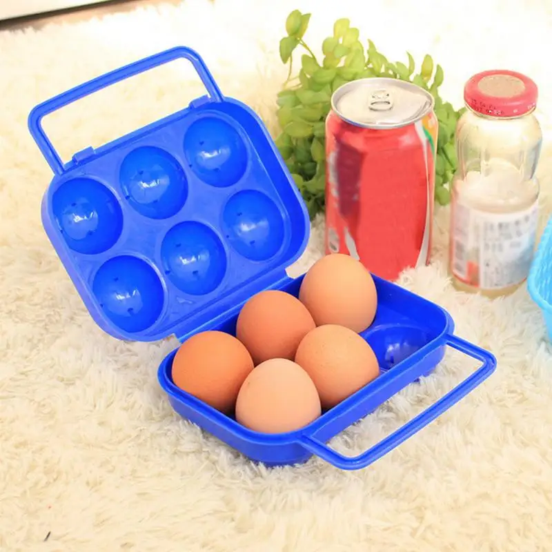 

2/6/12 Slots Random Color Egg Plastic Storage Organizer Storage Kitchen Boite Accessories Gadget De Box Rangement Z9E3