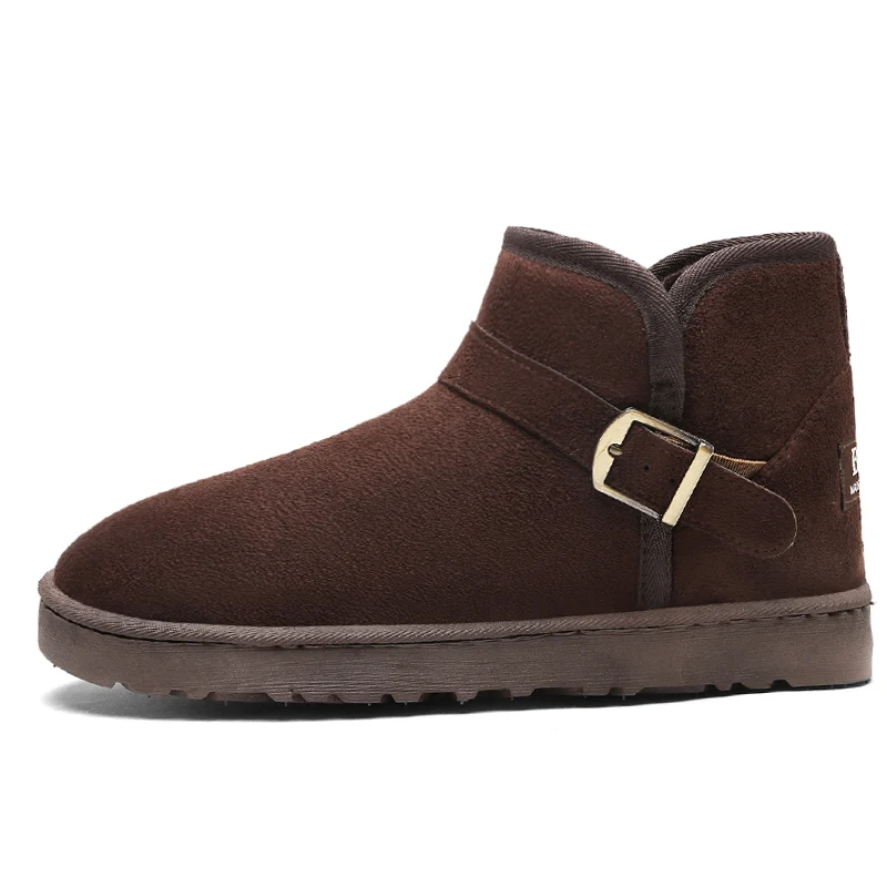 Мужские зимние ботинки повседневные Роскошные Брендовые ботильоны унисекс для