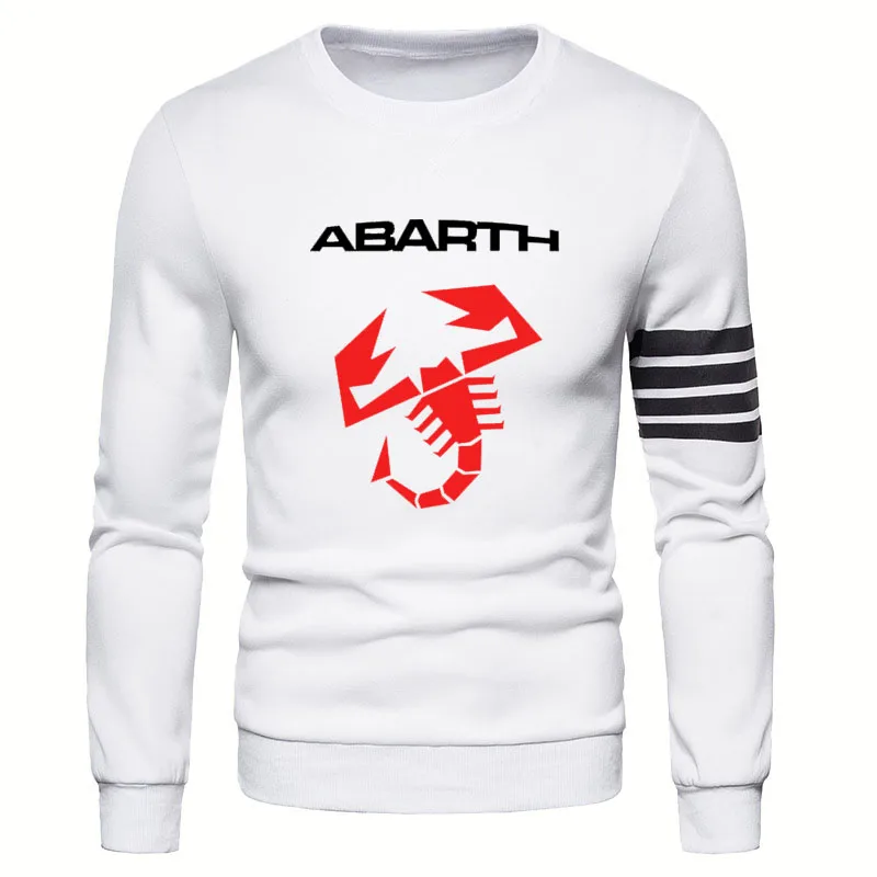 Модная повседневная мужская Толстовка Abarth С принтом логотипа автомобиля на