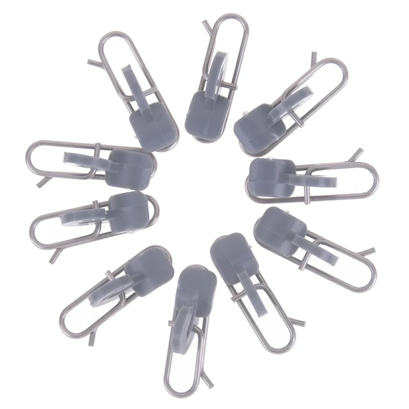 

10 шт./компл. 2,5 см рыбалка отделения Нержавеющая сталь воздействия зажим для приманки рыболовные крючки-развязка аксессуары рыболовный инс...