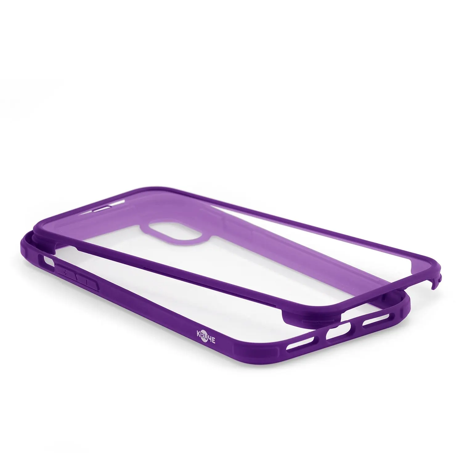 Чехол для iPhone X XS Kruche Flexible Side Frame Black Dark green Red Green Purple | Мобильные телефоны и