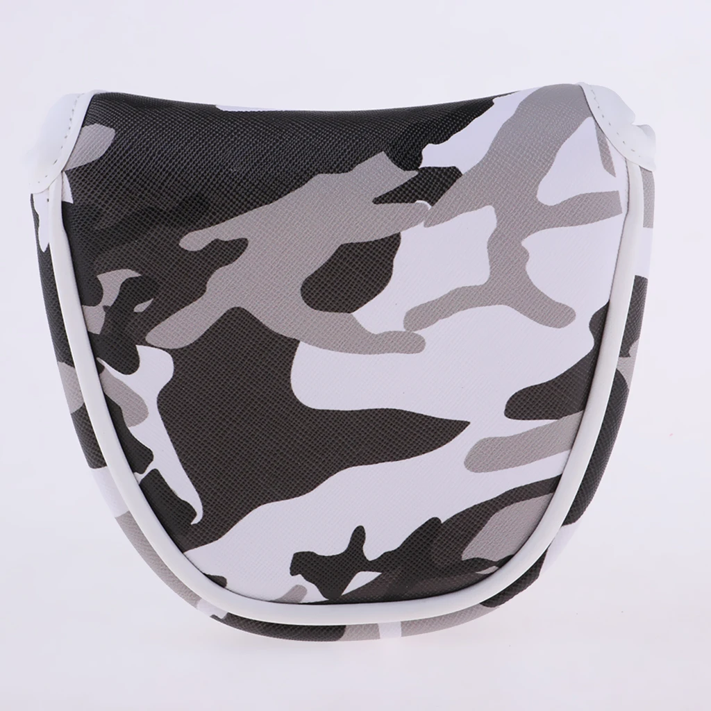 

Golf Club Head Covers Durable Waterproof Mallet Putter Protectors with Camouflage Pattern