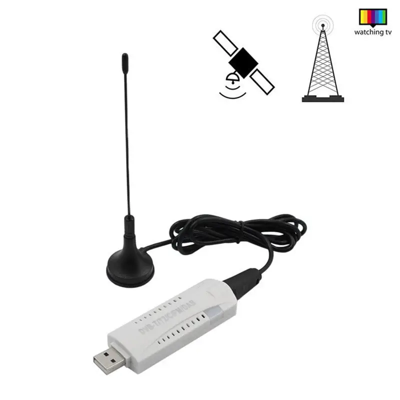 Цифровой DVB T2 T C 2 0 USB TV Stick HD приемник с антенной дистанционный FM DAB SDR ключ для Windows