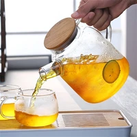 11 8l big transparent borosilicate glass teapot heat resistant large clear tea pot flower tea kettle set home office water ware