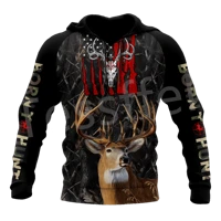 tessffel 3dprint camo deer hunting tattoo animal hunter menwomen newfashion jacket zip funny hoodies long sleeve streetwear s2