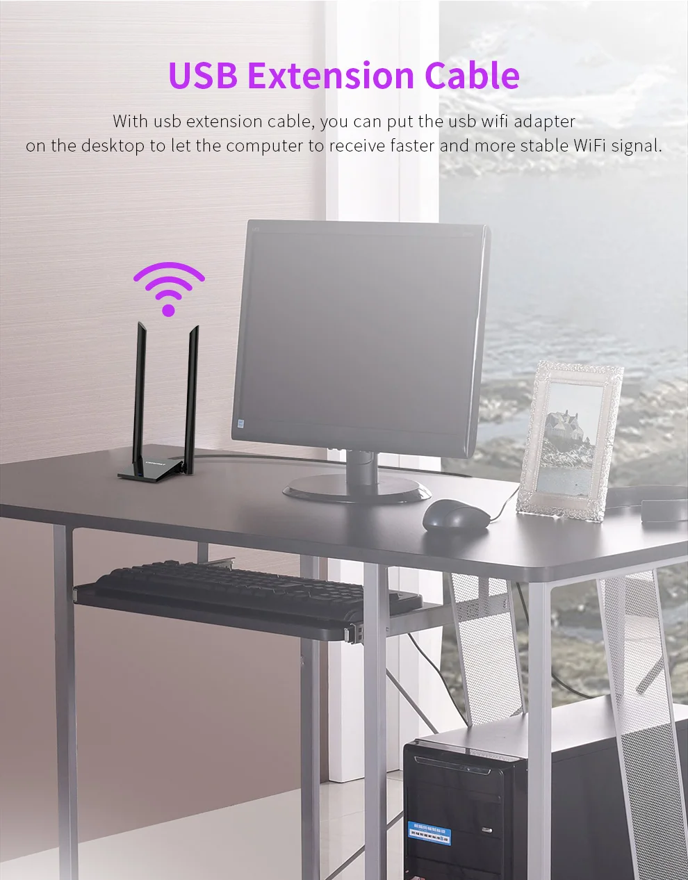 Wi Fi адаптер двухдиапазонный 2 4 и 5 8G RTL8814AU 1900 Мбит/с USB3.0 беспроводная сетевая карта