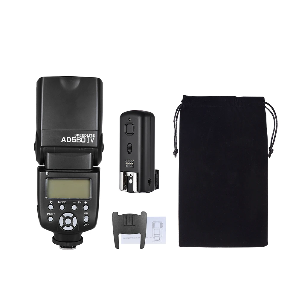 Andoer AD560 IV 2,4G беспроводной универсальный накамерный Slave Speedlite вспышка светильник GN50 w/триггер для Canon Nikon sony DSLR camera s