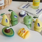 Ароматические свечи ручной работы, 1 шт., оригинальные украшения для дома в форме клубники, лимона, яблока, реквизит для фотографий, Свеча в подарочной коробке