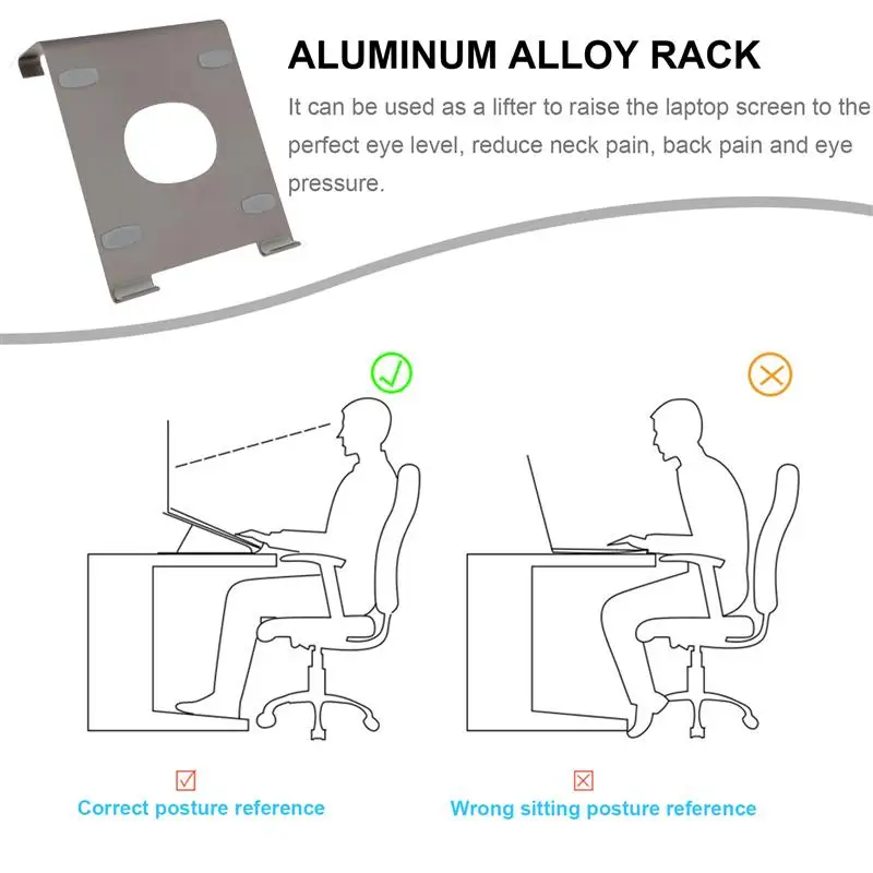 

1pc Tablet Stand Portable Tablet Rack Aluminum Alloy Rack Laptop Holder
