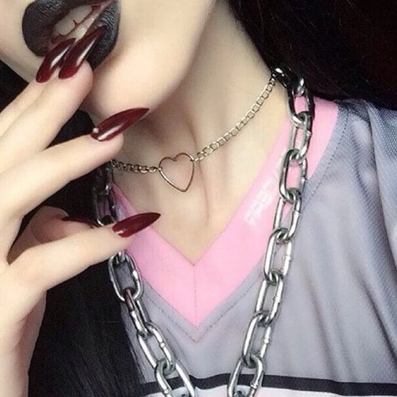 Новое модное ювелирное изделие ожерелье-чокер с полым сердцем подарок для женщин