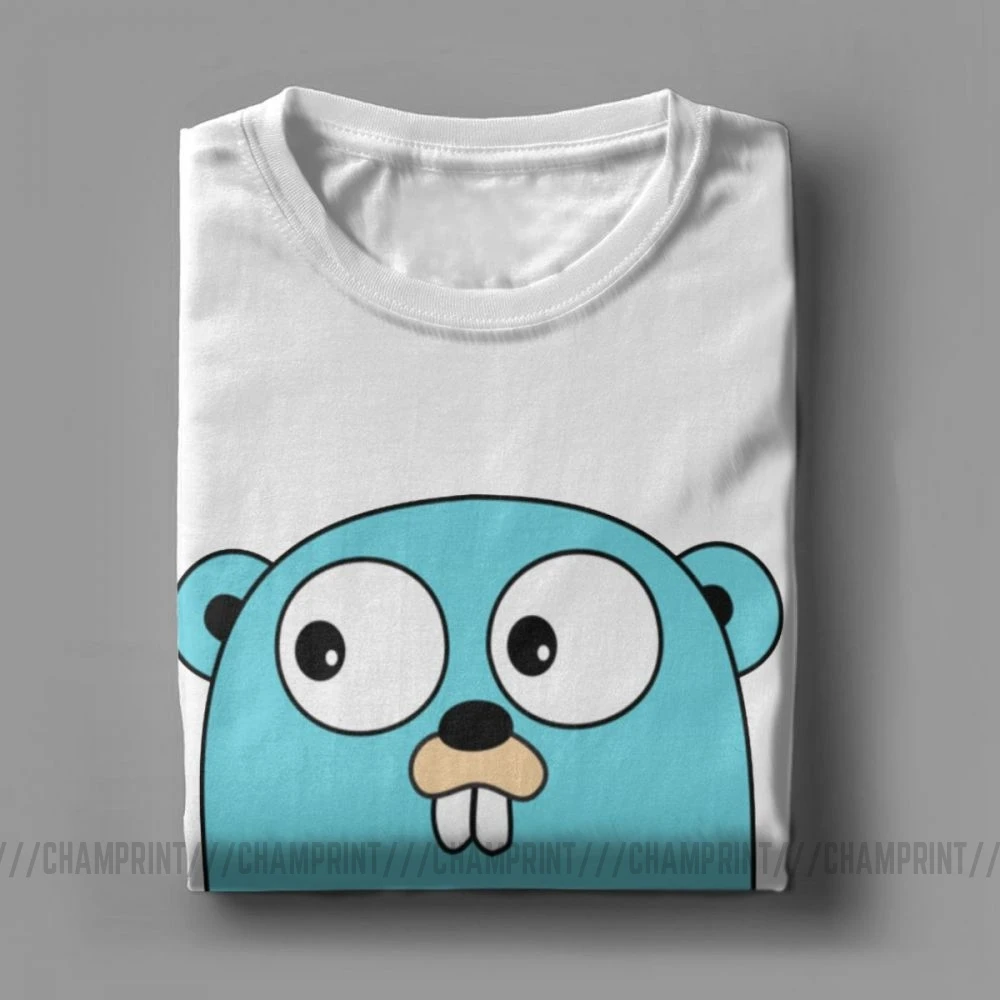 Мужские футболки Golang Gopher In Go мы доверяем программированию одежды кодерам