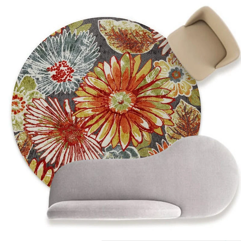 Круглые ковры в стиле ретро с цветами для гостиной спальни ковер и кантри коврик