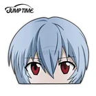 JumpTime 13x12,8 см Рей Аянами Аска Лэнгли сорью (Evangelion Peek аниме домашние тапочки с изображением головы автомобильные наклейки окна наклейка на багажник РЕФРИЖЕРАТОРНЫЙ вагон Assessoires