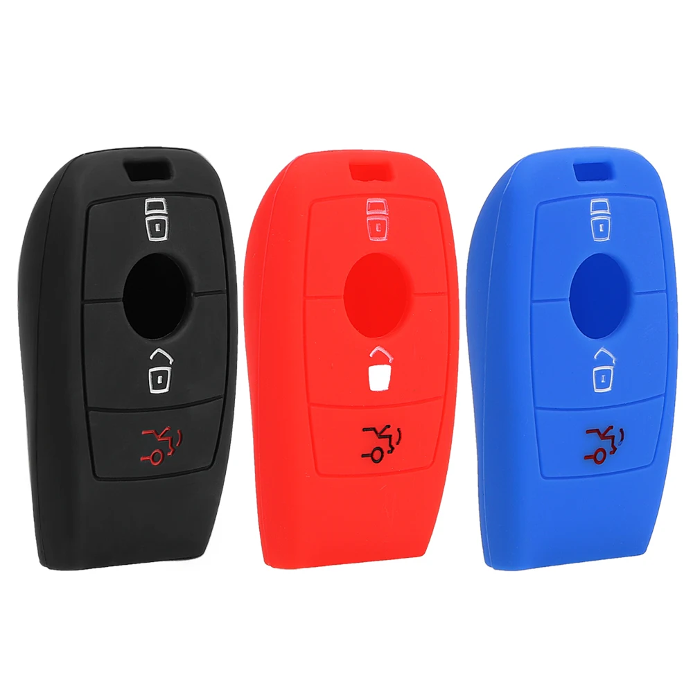 Чехол для ключа LEEPEE силиконовый чехол автомобиля 3 кнопки Mercedes Benz E300 E300L W213 E200 E200L E