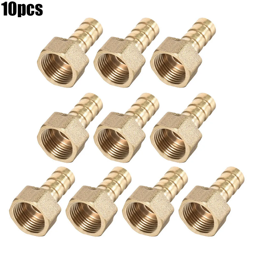 

Quickly Connect Barbed Hose Connector Water 10mm Barbed 10pcs Adapter Air