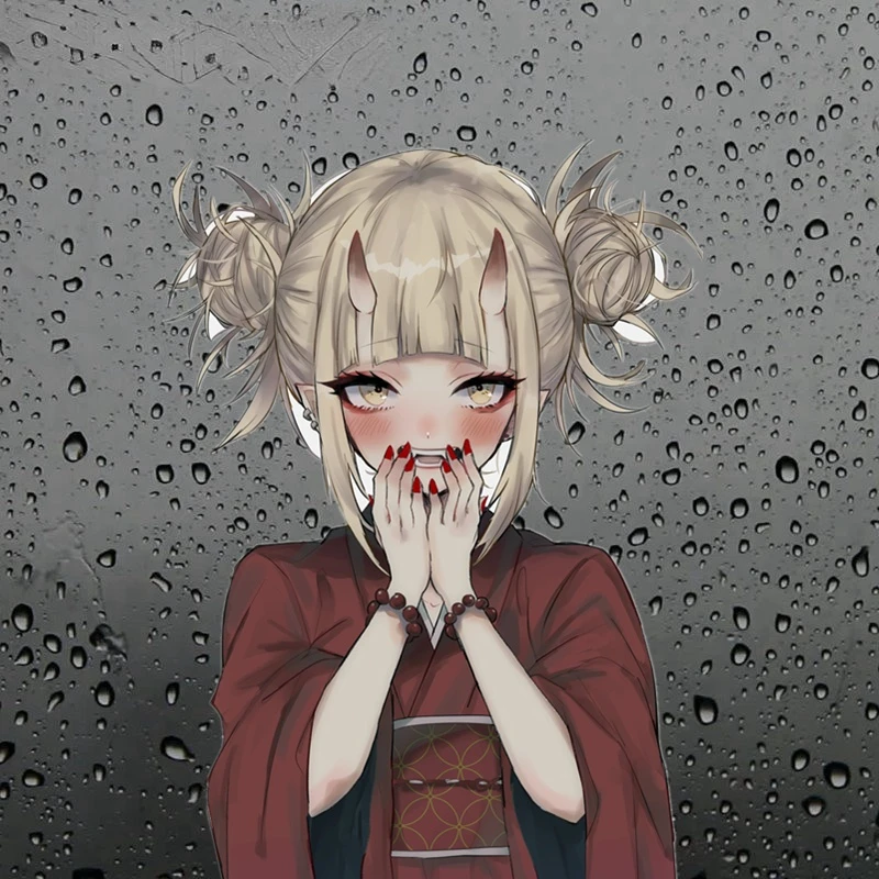 

HIMIKO TOGA Waifu Anime Peeker Car Stickers for Bumper Camper Yacht Motorcycle Suitcase Home Decor Laptop Vinyl Decal PVC13x9cm