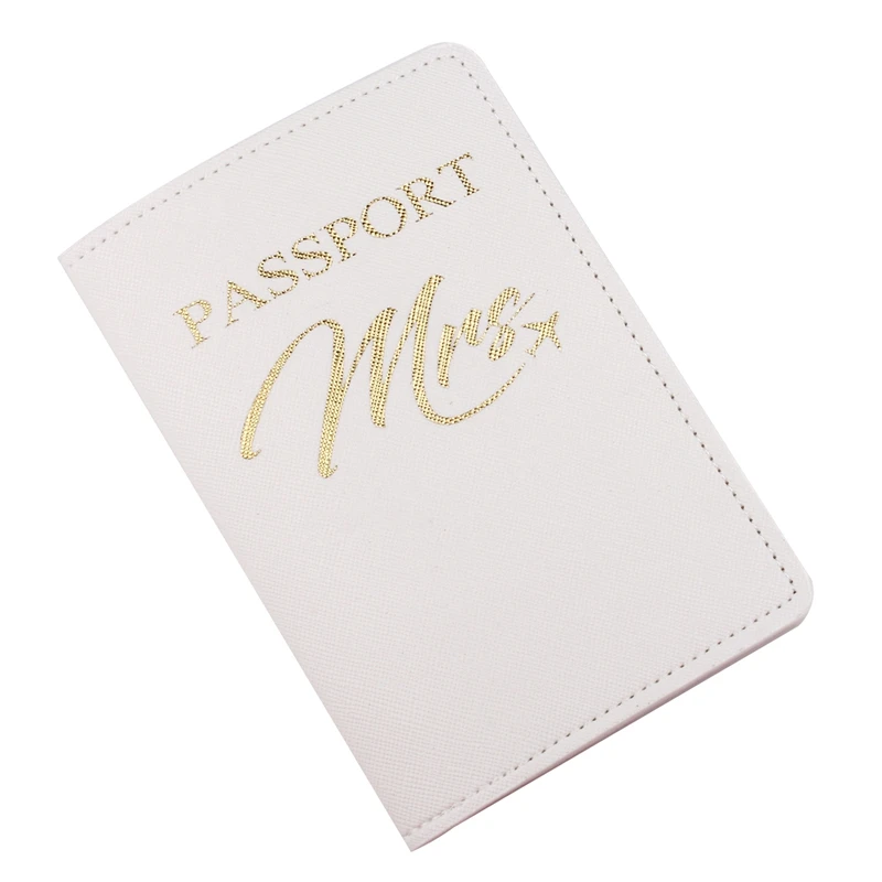 Zoukane Mr Mrs Lover Couple Cross Pattern Passport Cover Letter Women Men Travel Wedding Passport Cover Holder Travel Case CH27