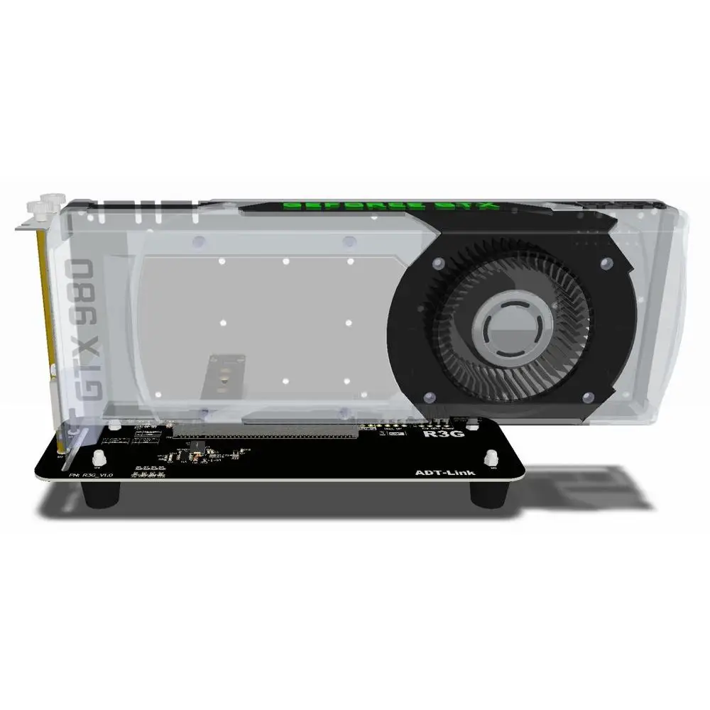 Кабель-удлинитель ADT R23SG eGPU PCIe 3 0x16 к PCI-e x4 адаптер 16x PCI Express кабель-переходник для
