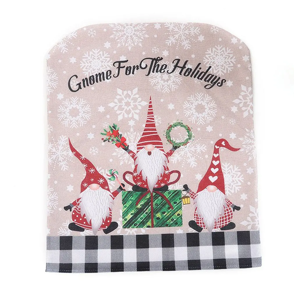 

2022 Christmas Santa Hat Chair Cover Christmas Decorations For Home New Year Christmas Ornaments Xmas Gift