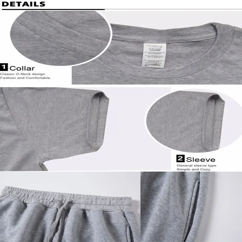 

Summer cartoon European and American giant printed two piece cotton men's T-shirt sports street Harajuku sports shorts