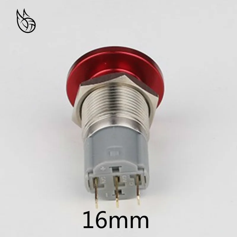 DIY 16 мм 19 металлический водонепроницаемый кнопочный переключатель Аварийная