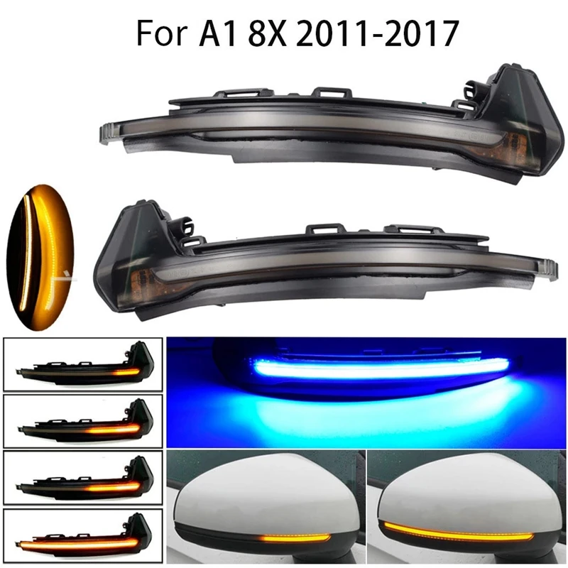 

Car Dynamic LED Turn Signal Side Mirror Indicator Light for- A1 ( 8X ) 2011-2018