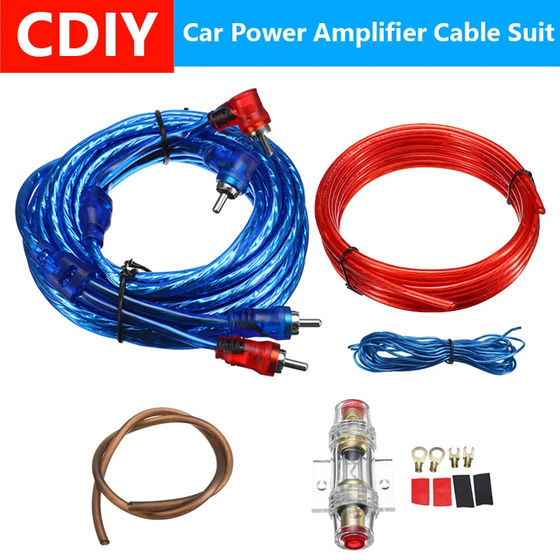 1500 Вт автомобильный аудио провод 8GA усилитель кабель сабвуфер динамик