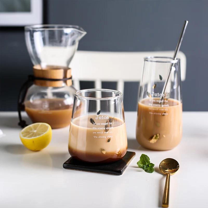 Простая Скандинавская прозрачная креативная пивная стеклянная Минималистичная