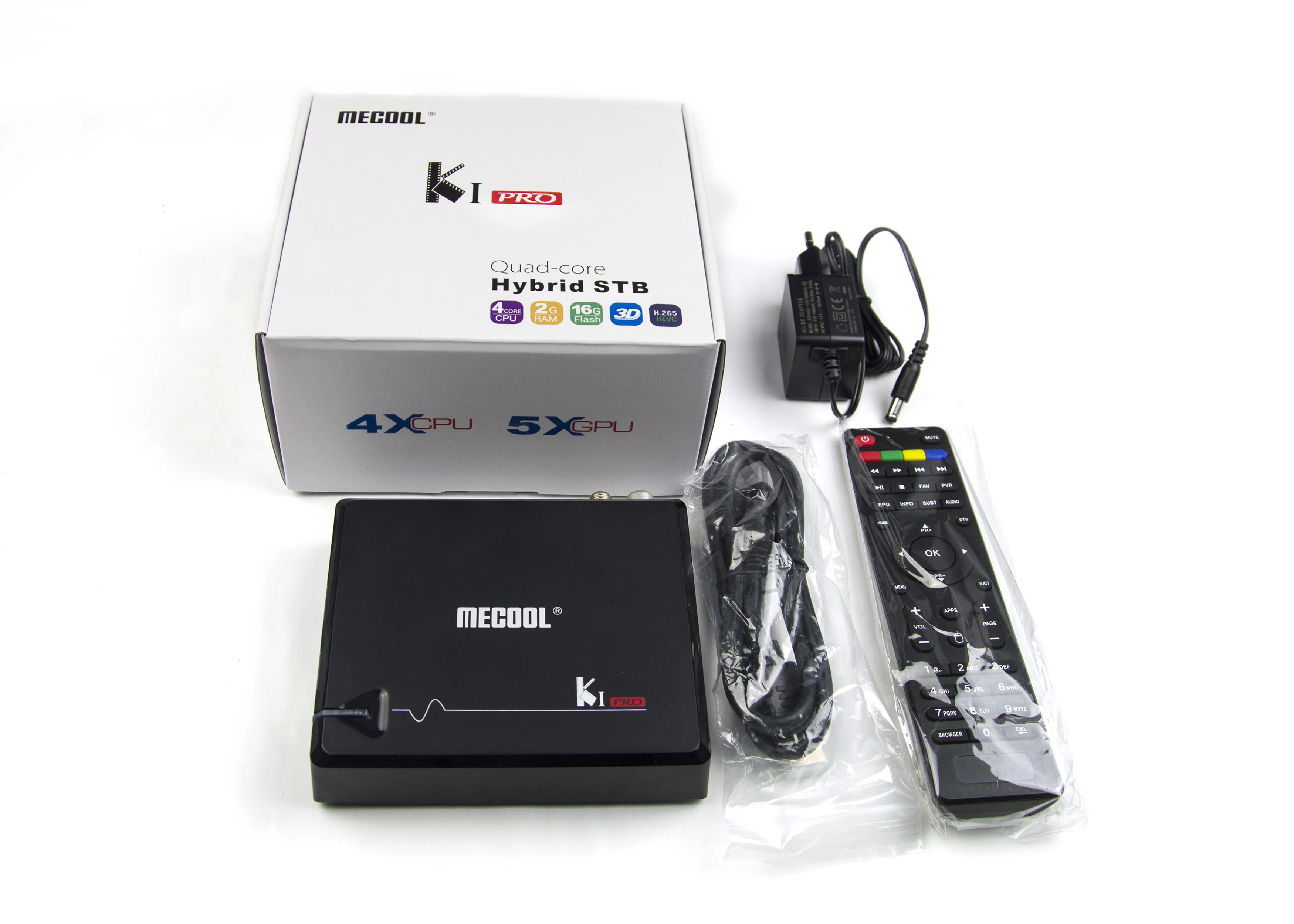 MECOOL KI PRO DVB-S2 DVB-T2 DVB-C декодер Кода Android 7 1 ТВ коробка 3 Гб оперативной памяти 16